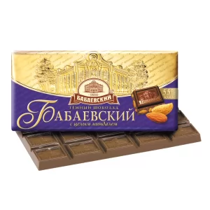 Темный шоколад с целым миндалем "Бабаевский", 100 г