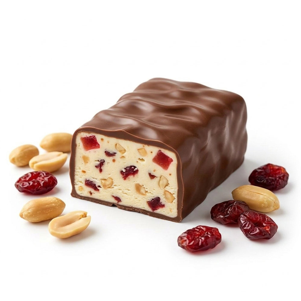 Glazed Nougat with Peanuts and Cranberries, Mishkino, 226 g / 7.97 oz