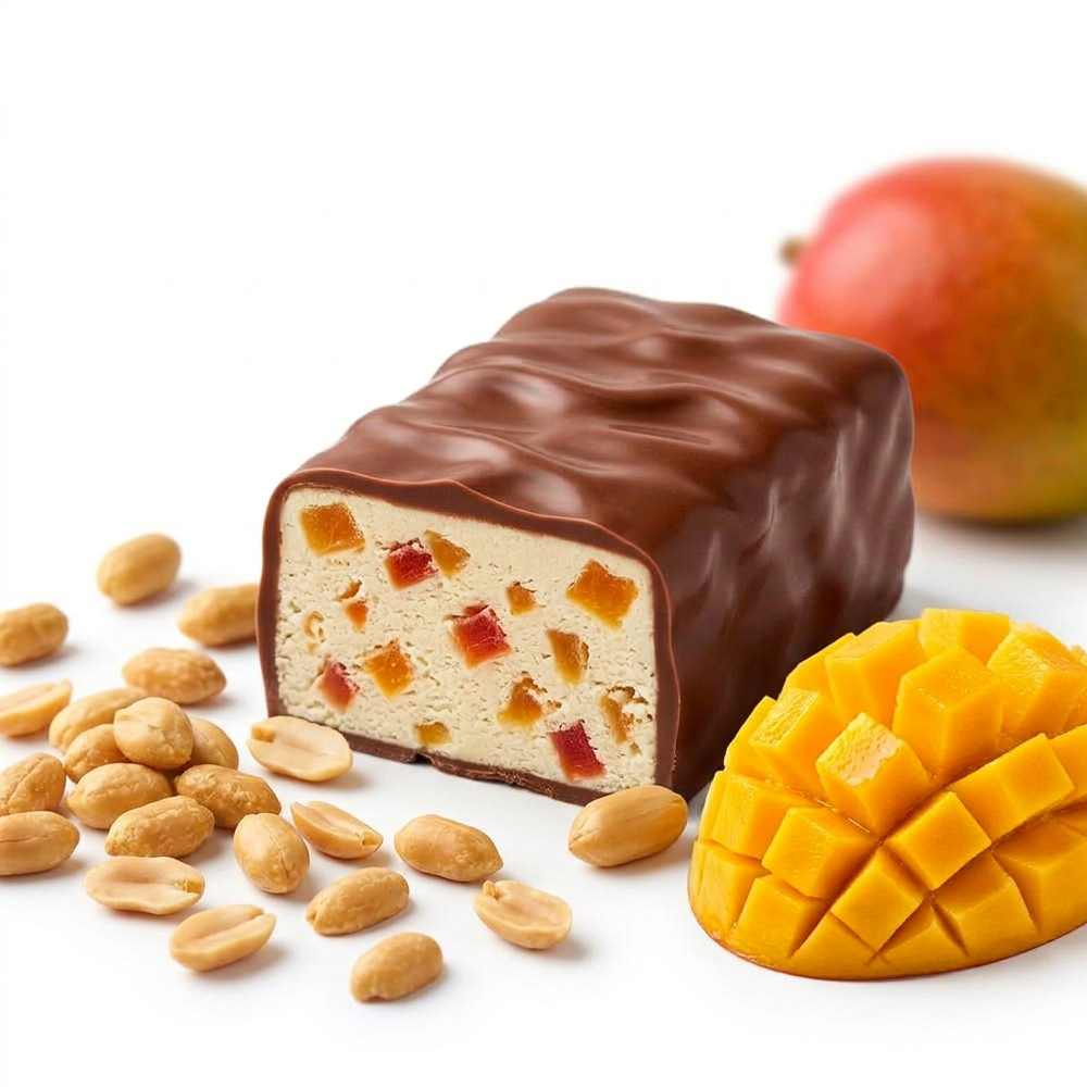Glazed Peanut Halva with Candied Mango, Mishkino, 226 g / 7.97 oz