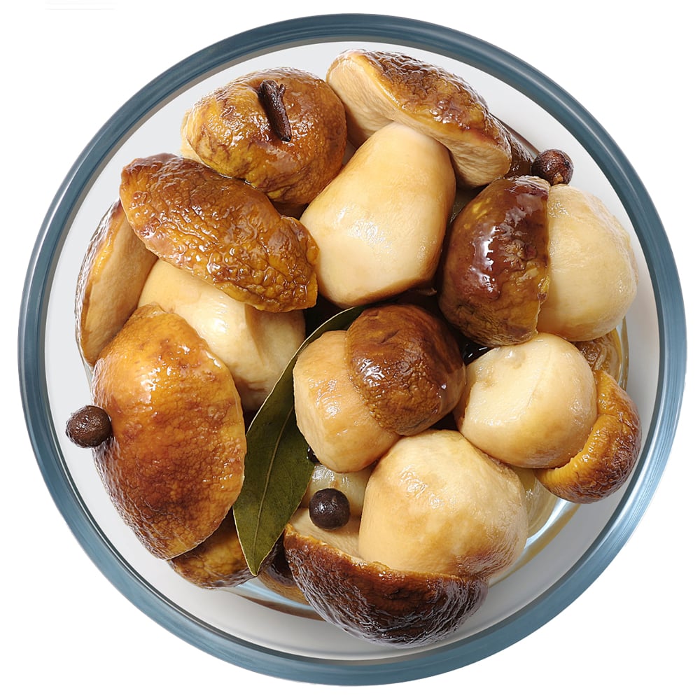 Sliced Marinated White Mushrooms, Mushroom Rain, 400g/ 14.11 oz