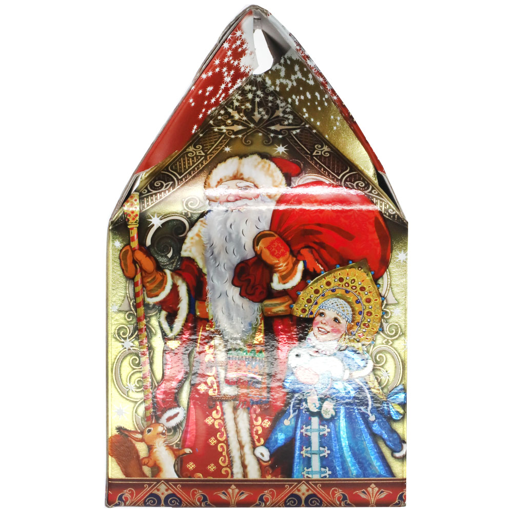 Новогодний Подарок Набор Российских Шоколадных и Карамельных Конфет «Поздравляем!» 450г
