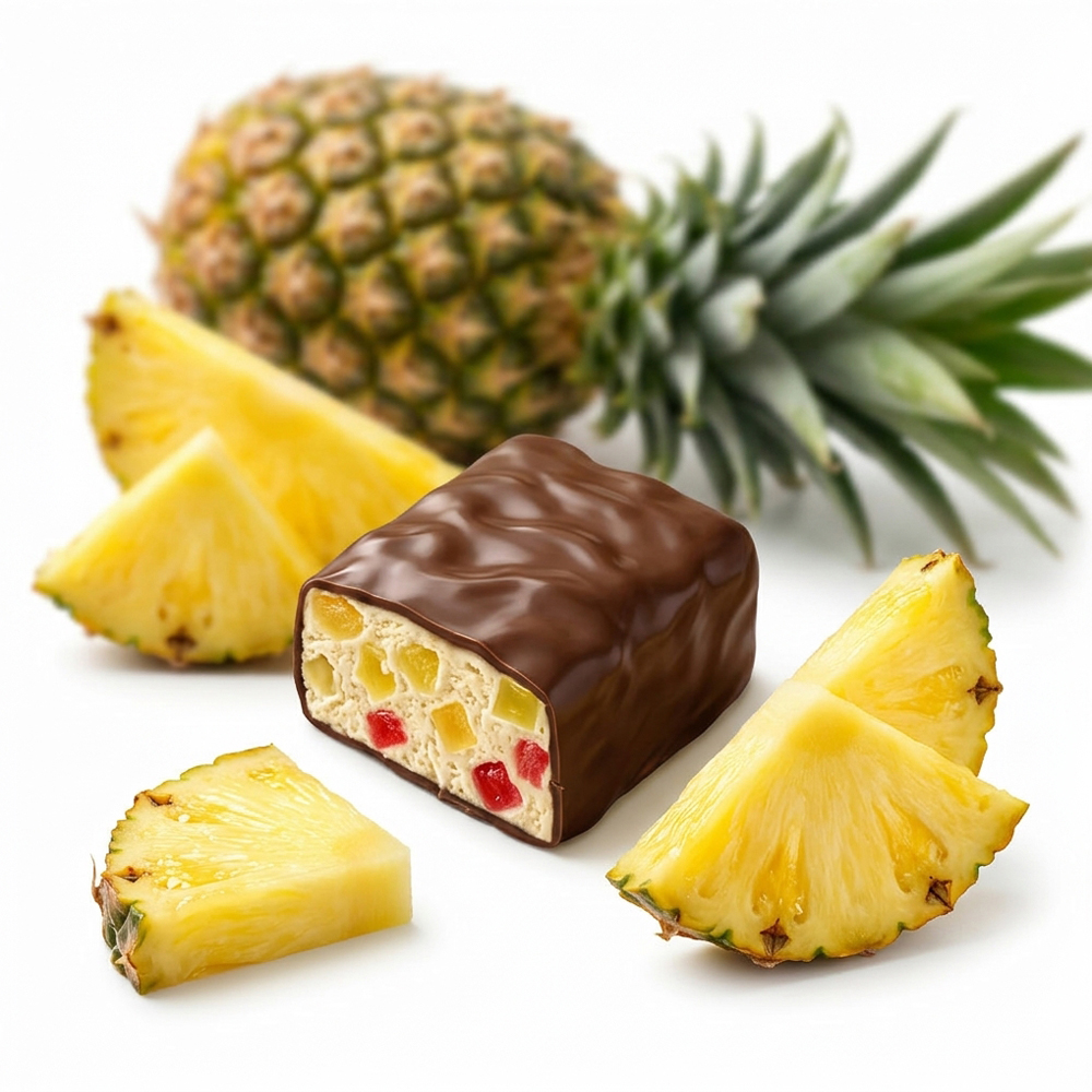 Glazed Nougat with Candied Pineapple, Mishkino, 226g / 7.97oz