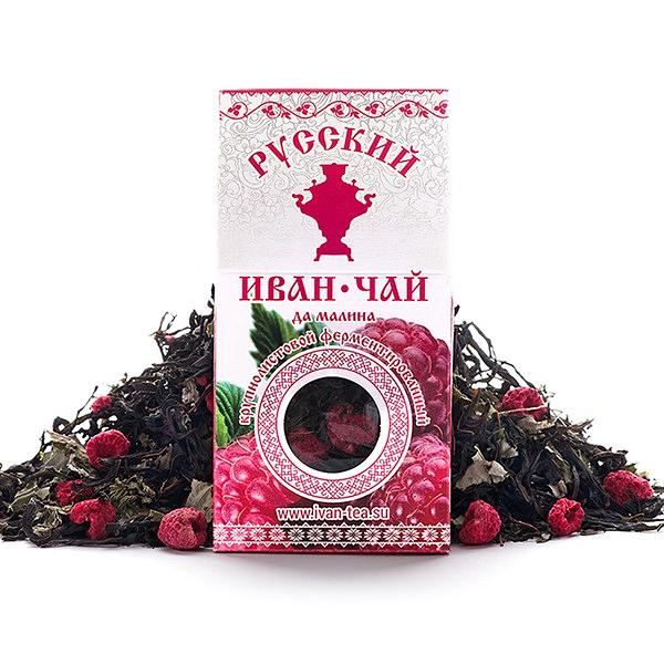 Русский Иван-чай с малиной, 50 г