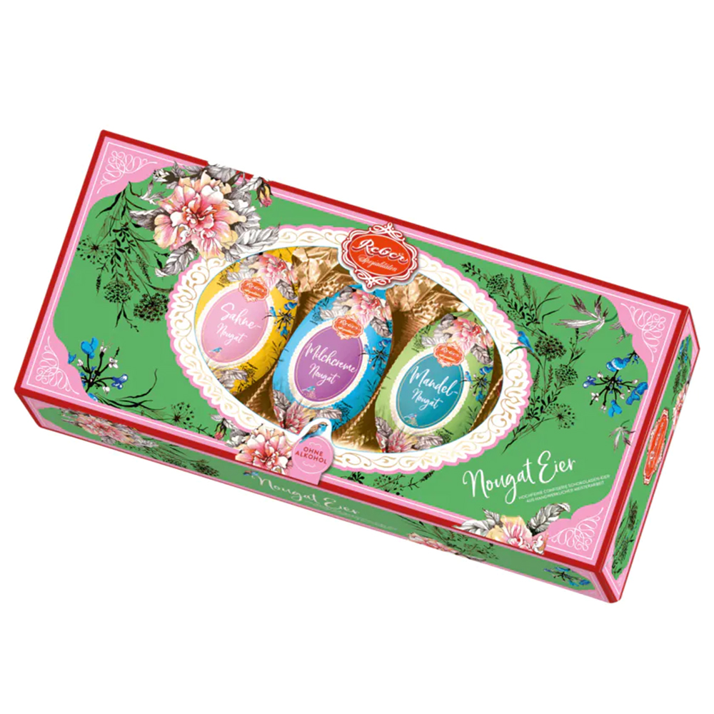 Рождественский Сладкий Подарок Шоколадные Яйца с Нугой, Ребер, 100г