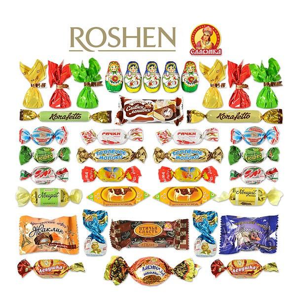 Ассорти конфет от фабрик "Roshen" и "Славянка", 1.36 кг