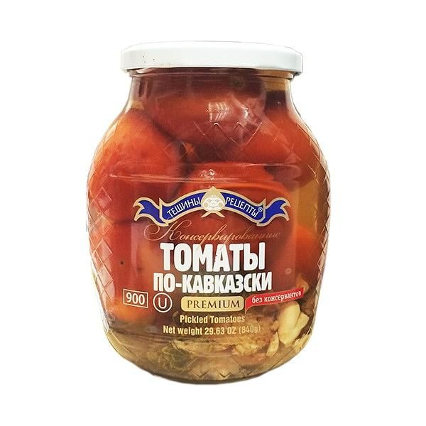 Консервированные помидоры по-кавказски, Тещины Рецепты, 900 г