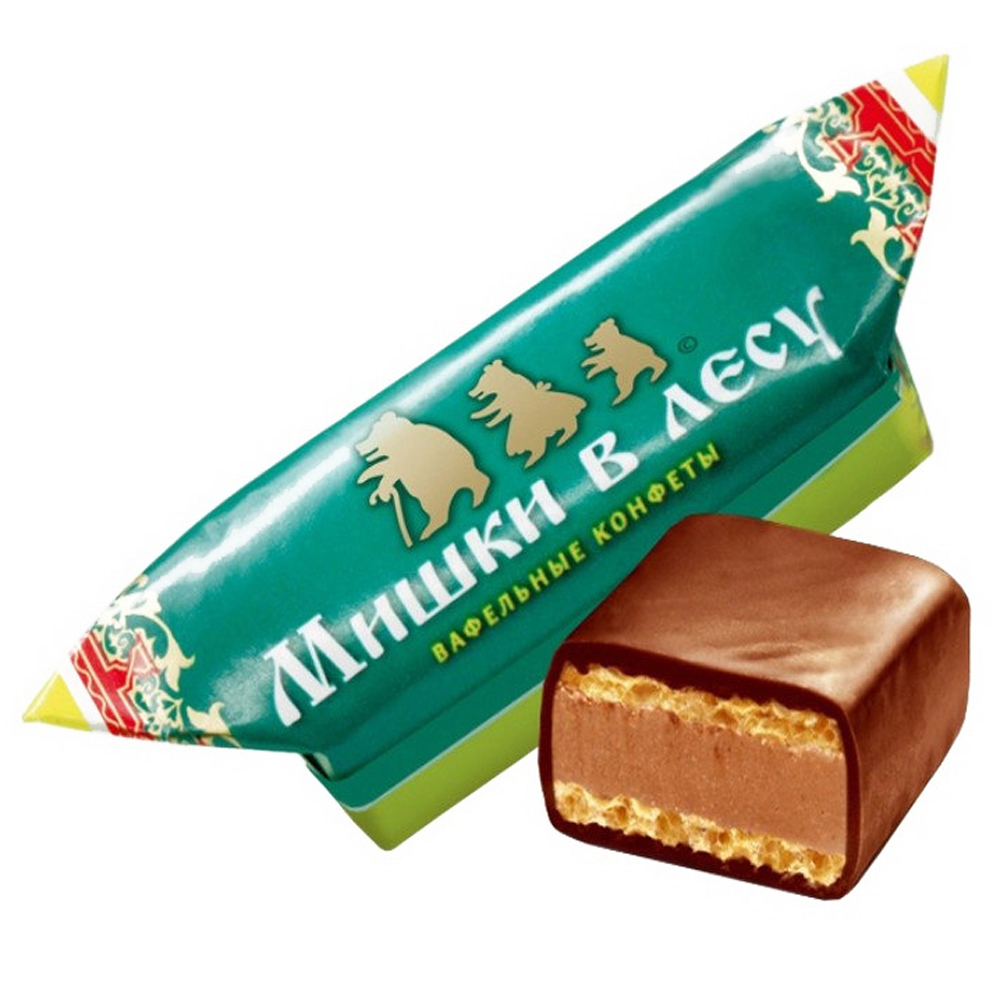 Конфеты Шоколадно-Вафельные Мишки в Лесу, 226г | $5.99 - купить на ...