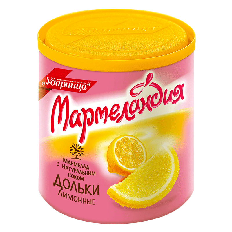 Мармелад Лимонные дольки с натуральным соком лимона, 250 г