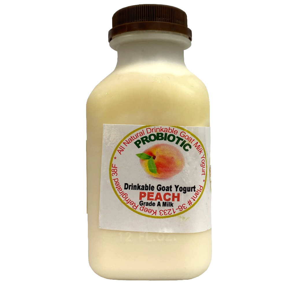 Питьевой Йогурт из Козьего Молока Персик, Grade A Milk, 12 унций