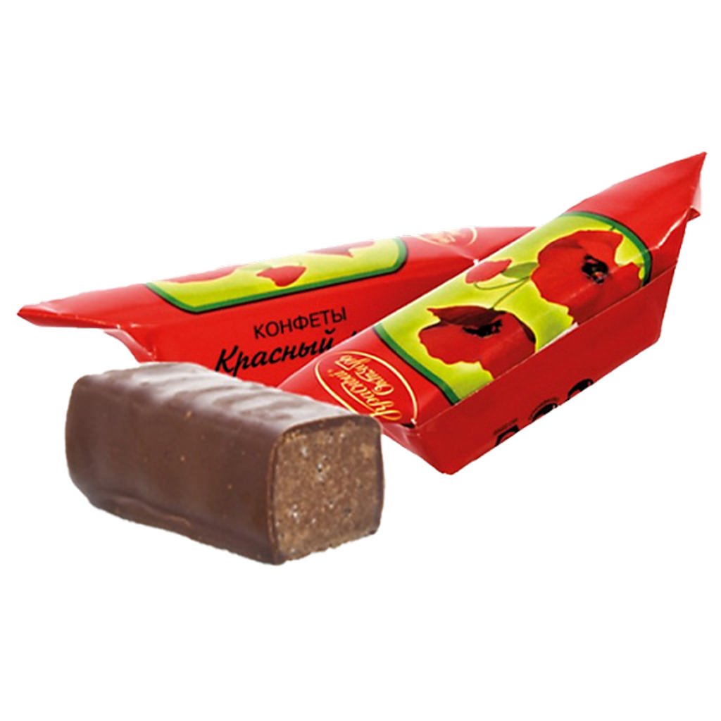 Шоколадные конфеты "Красный мак", 0.22 кг