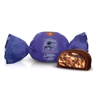 Шоколадные конфеты с семечками подсонуха, инжиром и медом, 0.22 кг