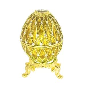Яйцо с часами (5 рядов кристаллов), 7 см (золотое) HAD300CL-10