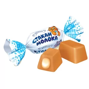 Карамельные конфеты Стакан Молока Roshen, 0.22кг