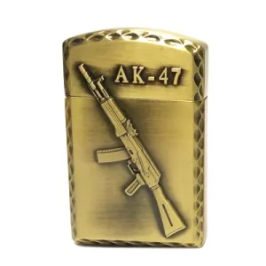 Зажигалка с изображением АК-47, латунь