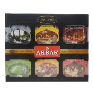 Akbar Чай классическая коллекция, 6 ароматов