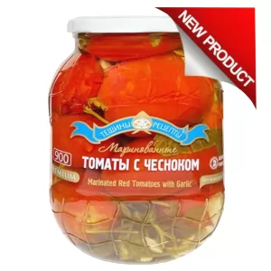 Маринованные Помидоры с Чесноком, Тещины Рецепты, 900 ml/ 1.98 lb