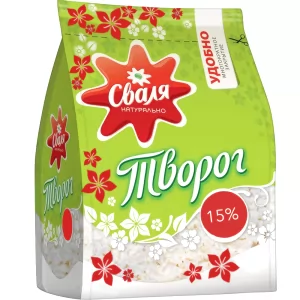 Творог Классический 15%, Сваля, 370г