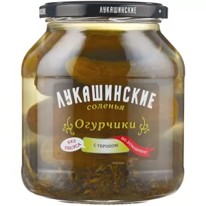 Огурцы Соленые с Укропом По-Домашнему, 670 гр/ 1.48 lb
