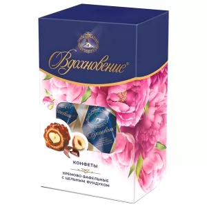 Шоколадные Конфеты с Ореховым Кремом и Цельным Фундуком, Вдохновение, 112г