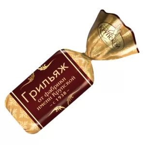 Конфеты Шоколадные с Орехами «Грильяж», КФ им. Крупской, 226г
