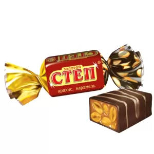 «Золотой степ» арахис, карамель шоколад, 0.22 кг