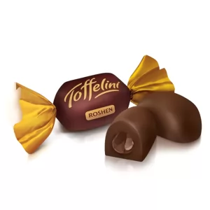 Конфеты с Шоколадной Начинкой Toffelini, Рошен, 226 г/ 0.5 паунда