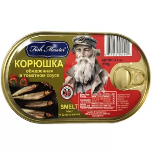 Обжаренная Корюшка в Томатном Соусе, Fish Meister, 190г
