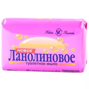 Мыло Туалетное Ланолиновое, Невская косметика, 90г/ 3,17 унций
