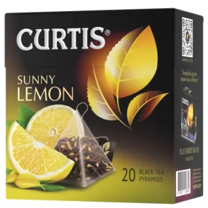 Чай Черный Ароматизированный Средний Лист, Sunny Lemon, Curtis, 20 пирамидок 