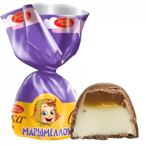 Конфеты Маршмеллоу со Вкусом Варёной Сгущенки "Алёнка", Красный Октябрь, 226г